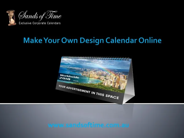 Make your own Design Calendar Online in Australia