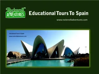 Educational Tours to Spain | Book Online