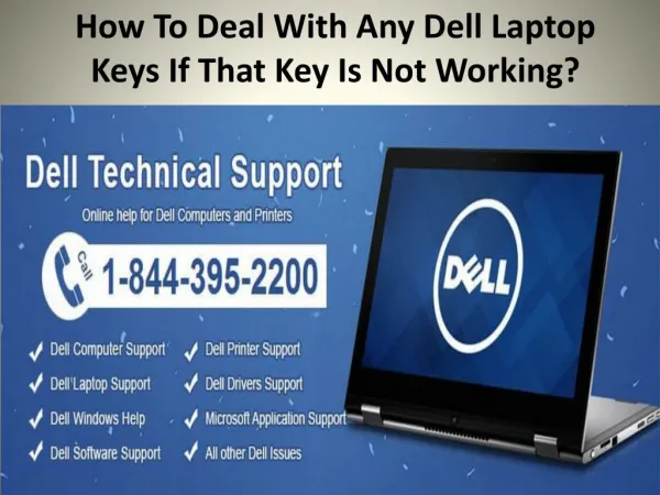 How To Deal With Any Dell Laptop Keys If That Key Is Not Working?