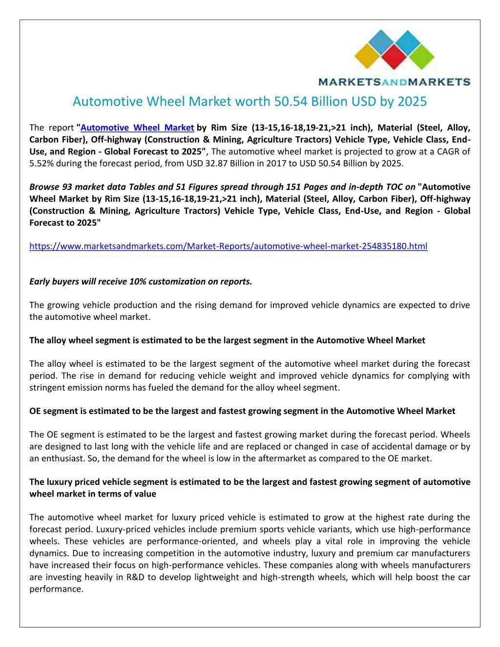 automotive wheel market worth 50 54 billion