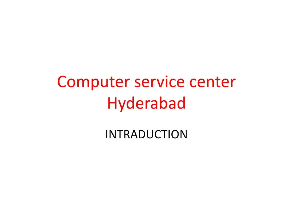 computer service center hyderabad