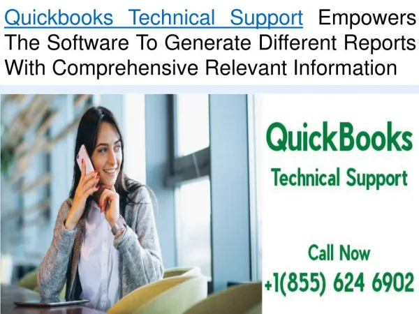 Quickbooks Technical Support Makes The Software Compatible To Different Report Formats