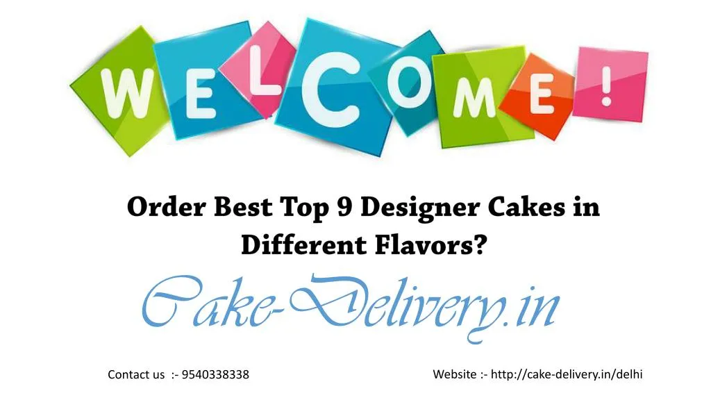 order best top 9 designer cakes in different