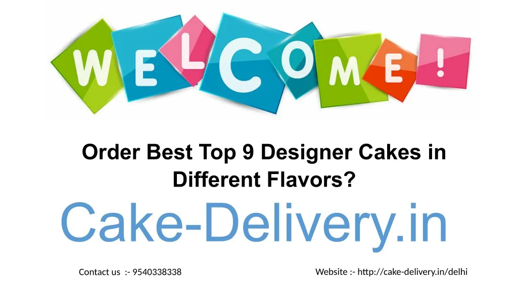 order best top 9 designer cakes in different