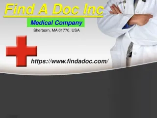 FindADoc: Way of Serving People in Difficult Situation - slide 1