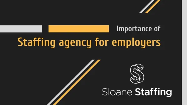 Importance of Staffing Agency for Employers