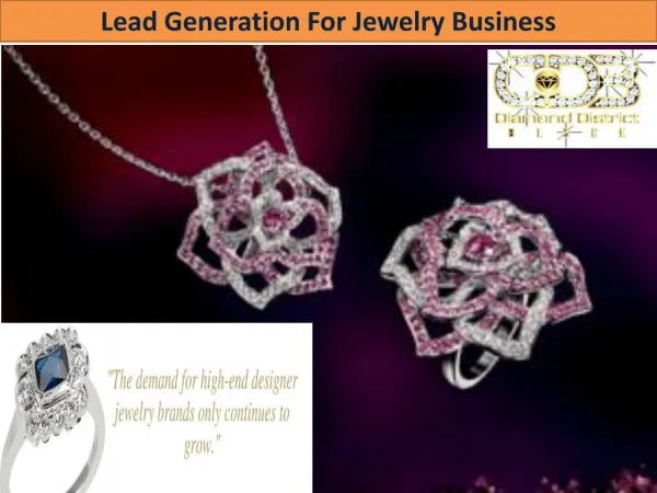 Lead generation for jewelry business
