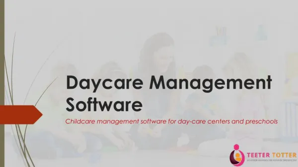 Best Daycare Management System