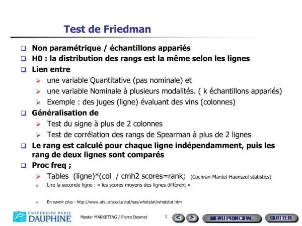 Test de Friedman