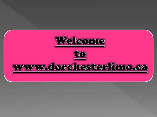 Hire London Limo Service from Dorchester Limo
