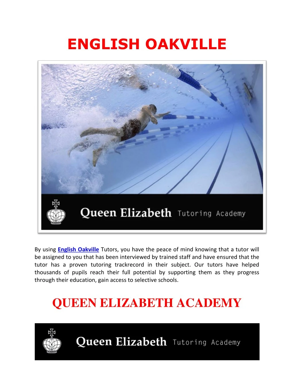 english oakville