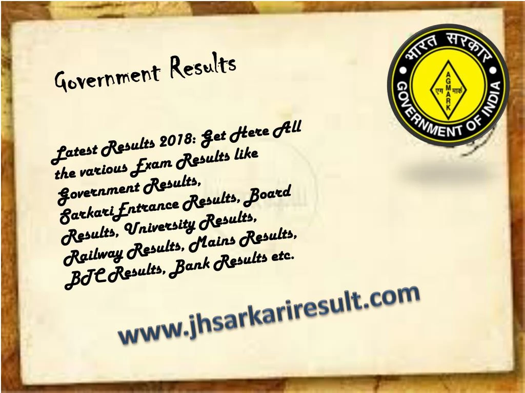 government results