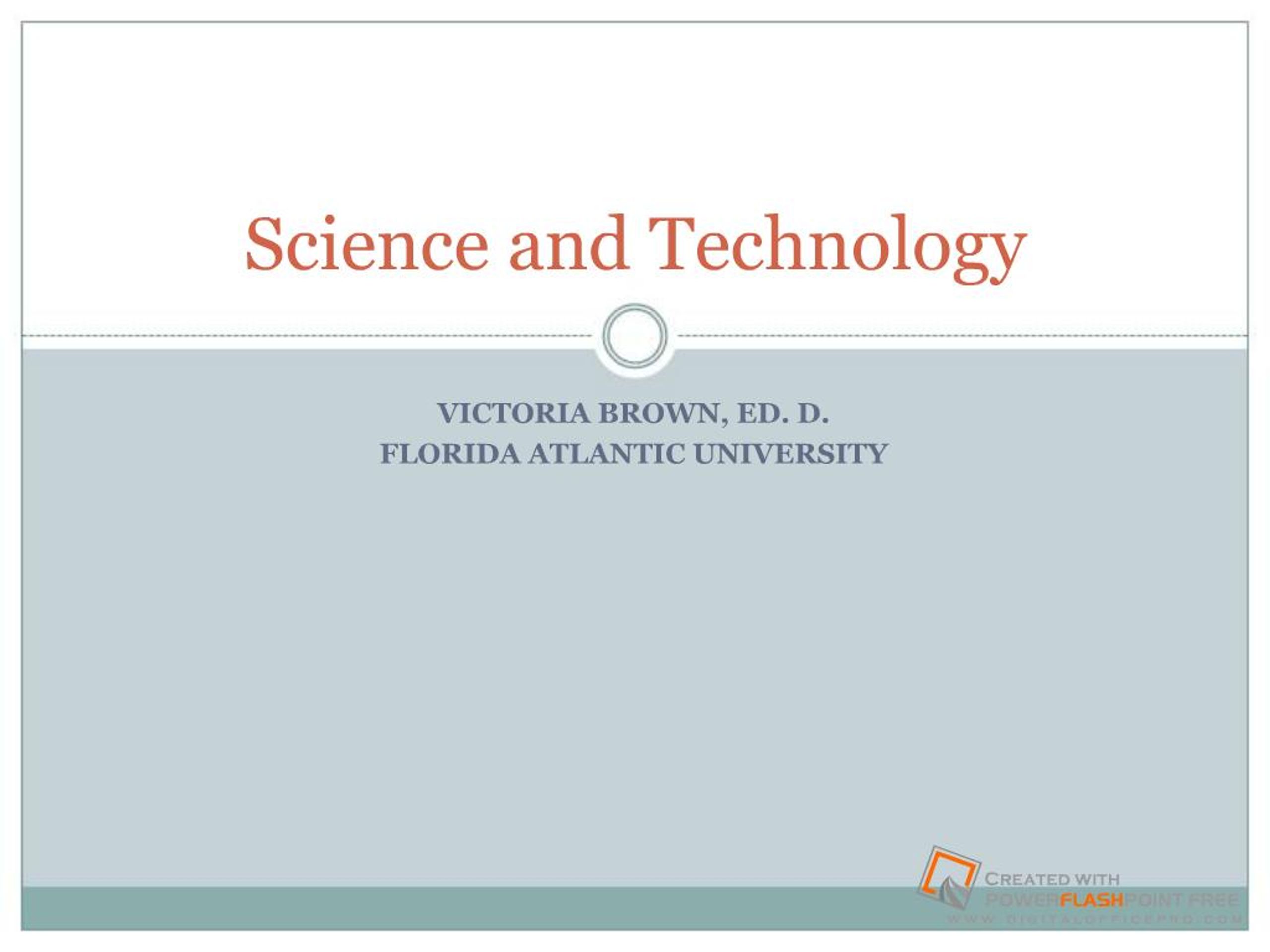PPT - Science and Technology PowerPoint Presentation, free download ...