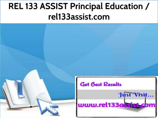 REL 133 ASSIST Principal Education / rel133assist.com
