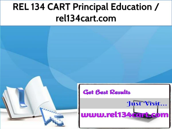 REL 134 CART Principal Education / rel134cart.com