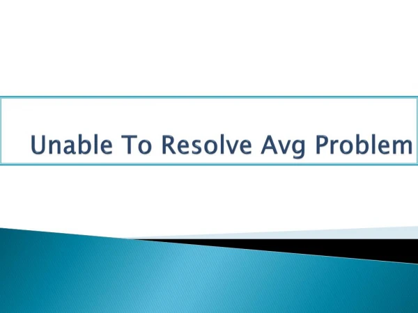 How to resolve and found problem relate to Avg antivirus?