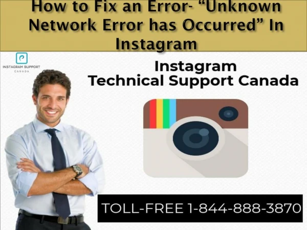 How to Fix an Error Unknown Network Error has occurred in Instagram?