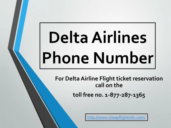 Delta airlines Phone Number 1-877-287-1365