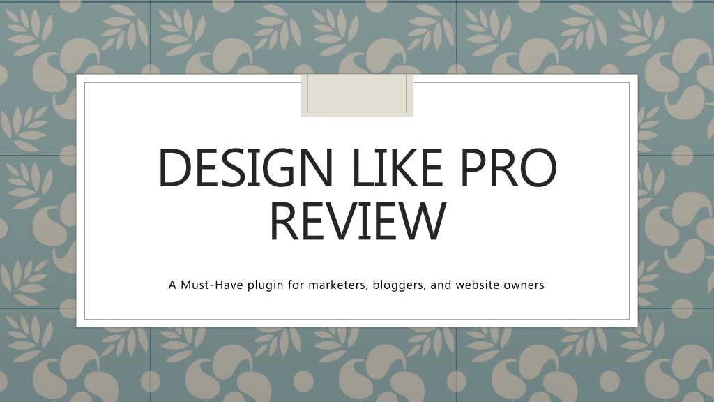 design like pro review