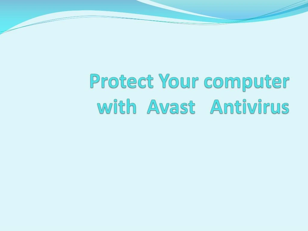 protect your computer with avast antivirus