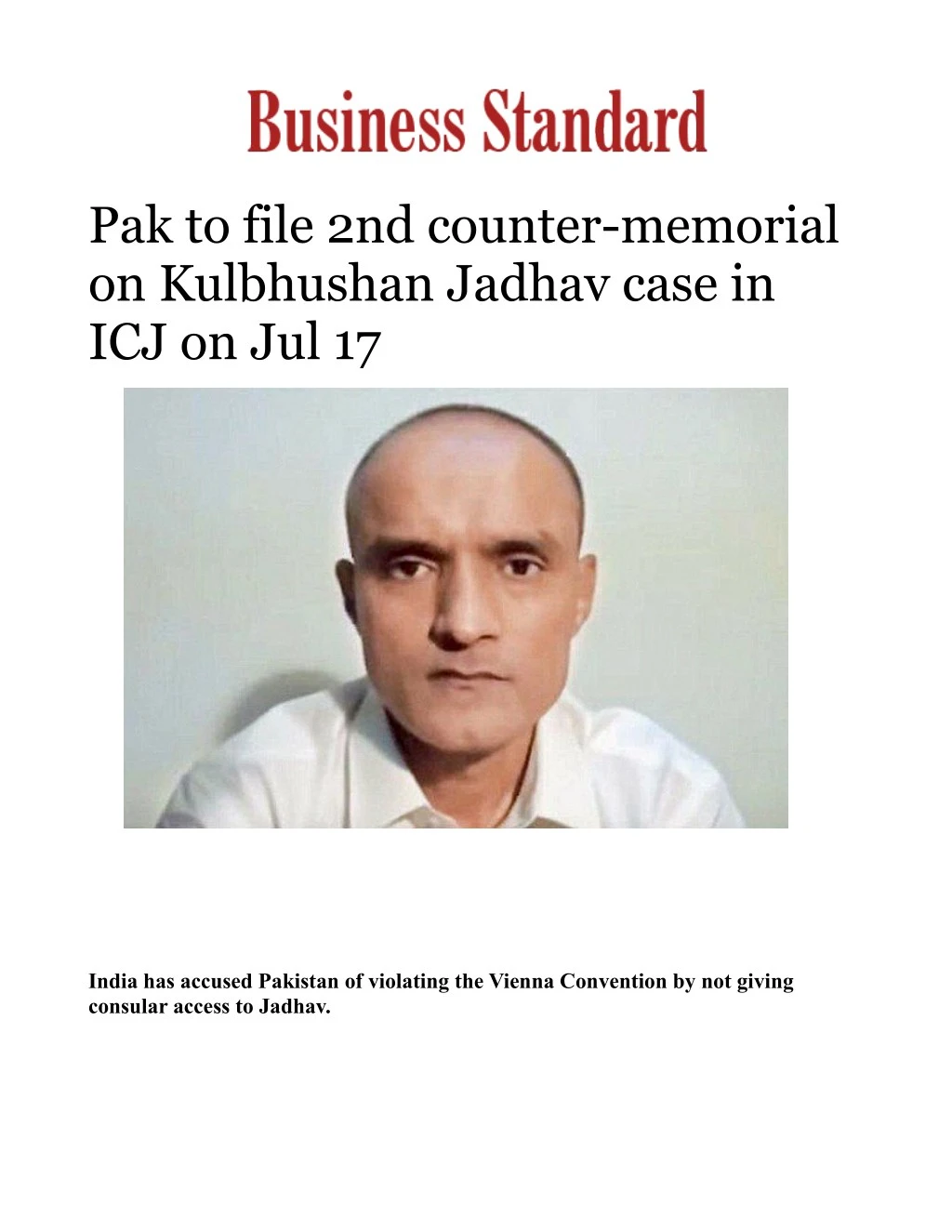 pak to file 2nd counter memorial on kulbhushan