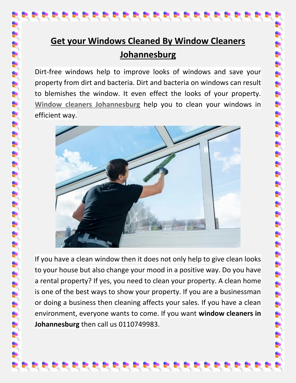get your windows cleaned by window cleaners