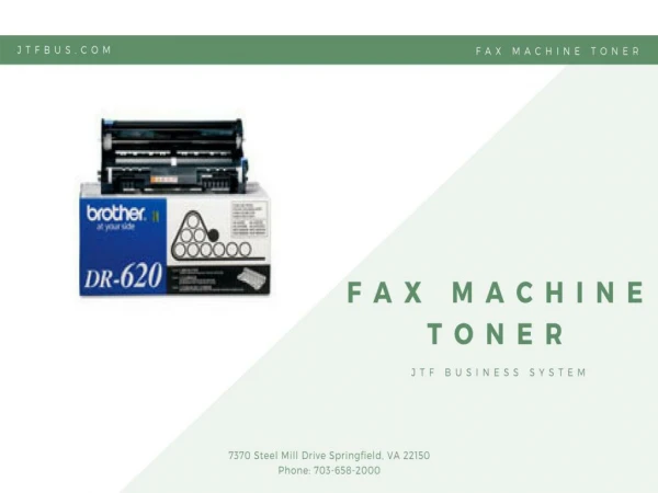 Fax Machine Toner