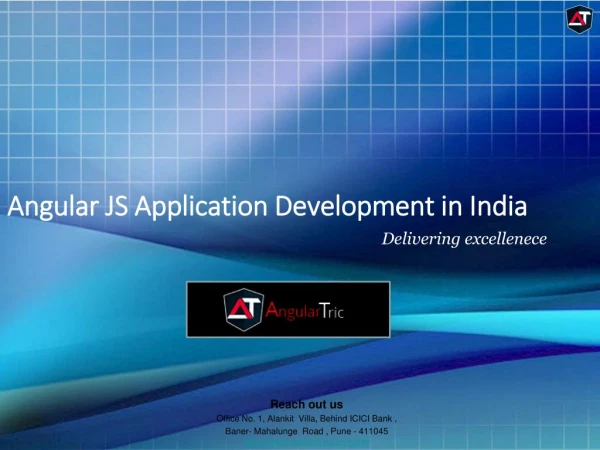 Angular JS Application, Website Development in India - Angulartric