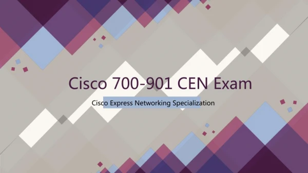 2018 700-901 Cisco Real Dumps IT-Dumps