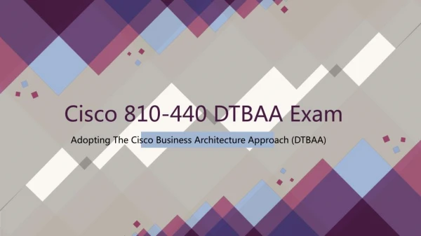 cisco 810 440 dtbaa exam