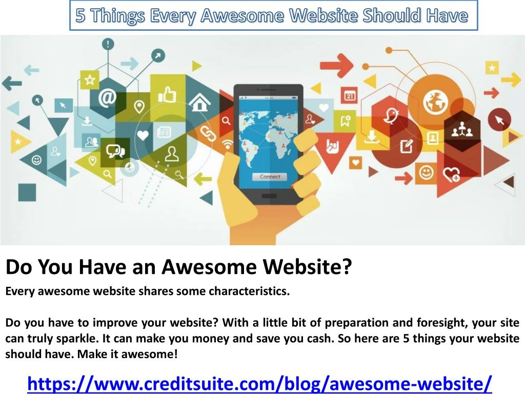 5 things every awesome website should have