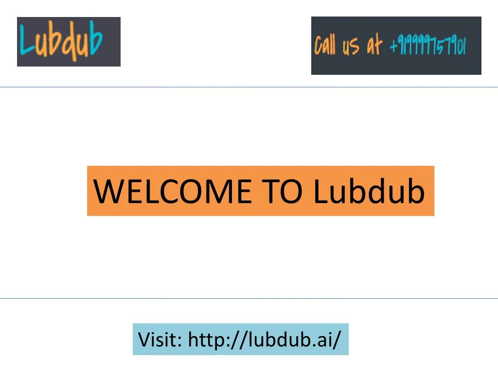 welcome to lubdub