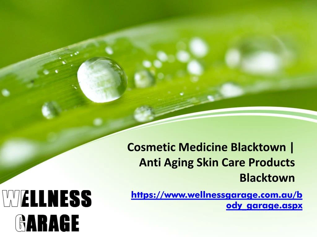 cosmetic medicine blacktown anti aging skin care products blacktown