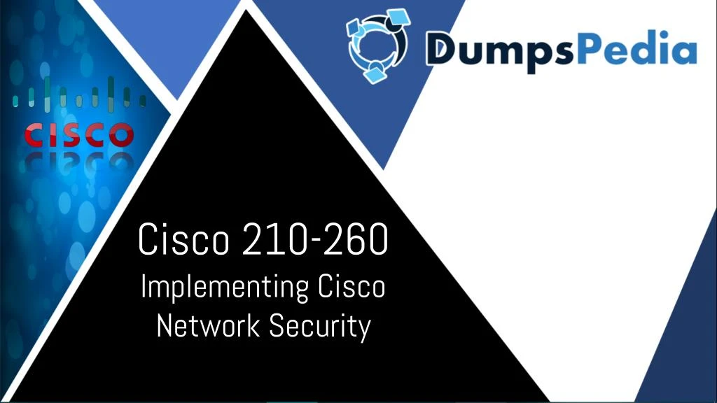 cisco 210 260 implementing cisco network security