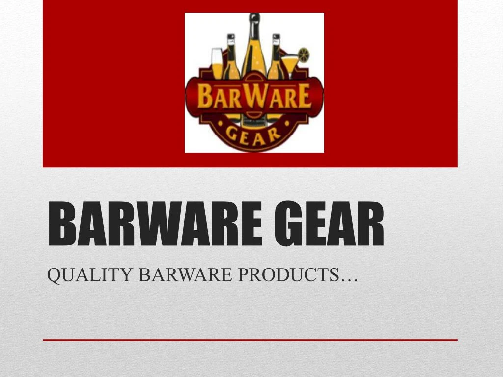 barware gear