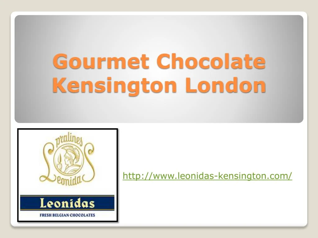 gourmet chocolate kensington london