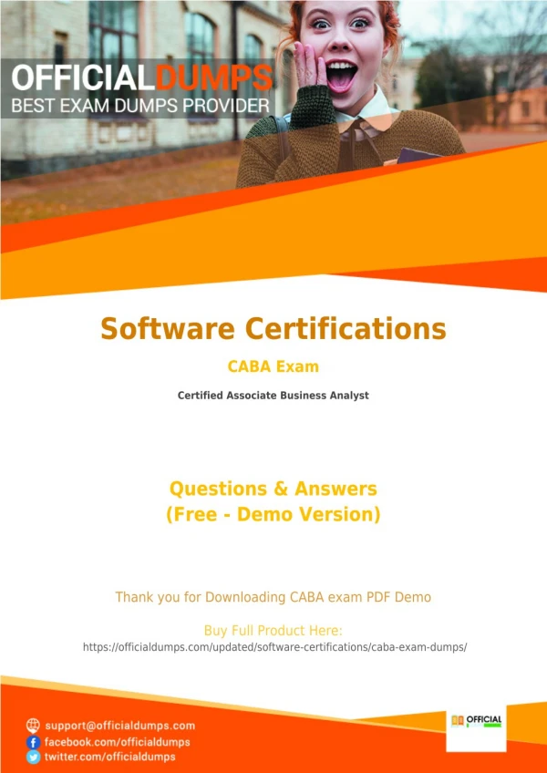 CABA - Learn Through Valid Software Certifications CABA Exam Dumps - Real CABA Exam Questions