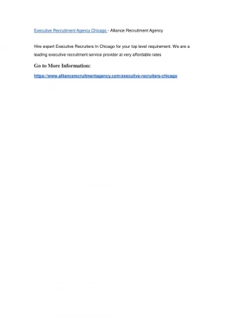 Executive Recruiters NYC - Alliance Recruitment Agency - slide 1