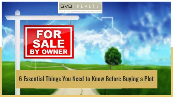 Important Things You Need to Know Before Buying a Plot