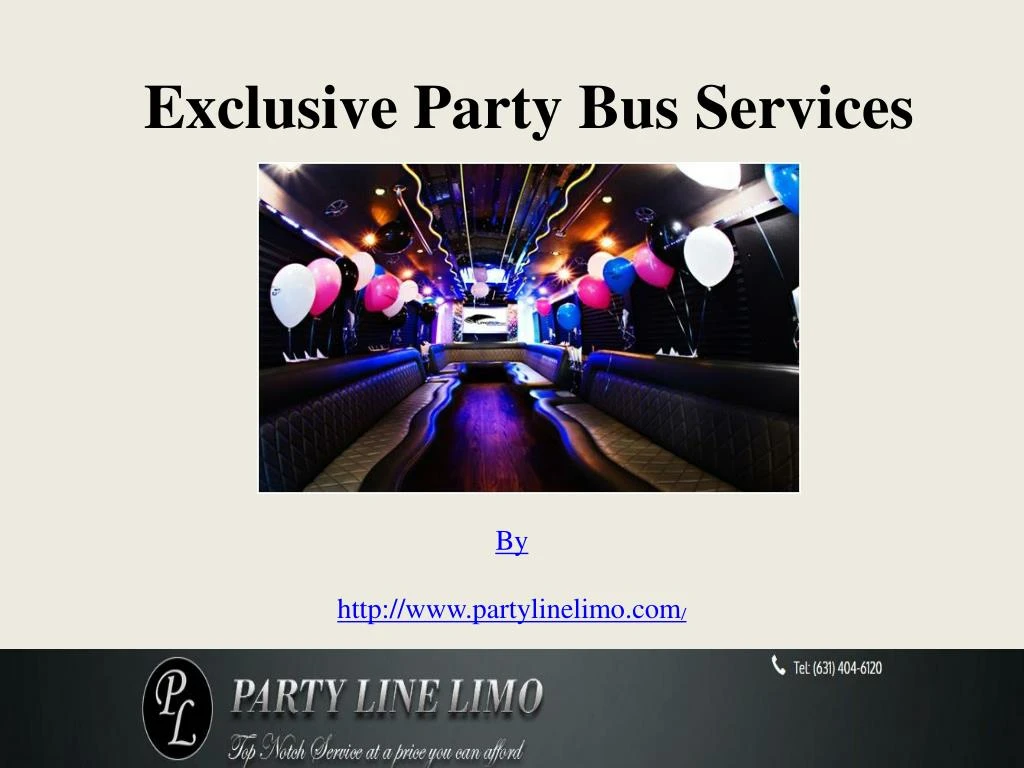 exclusive party bus services