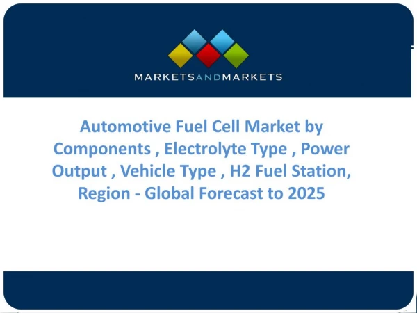 Current market trends of Automotive Fuel Cell Market