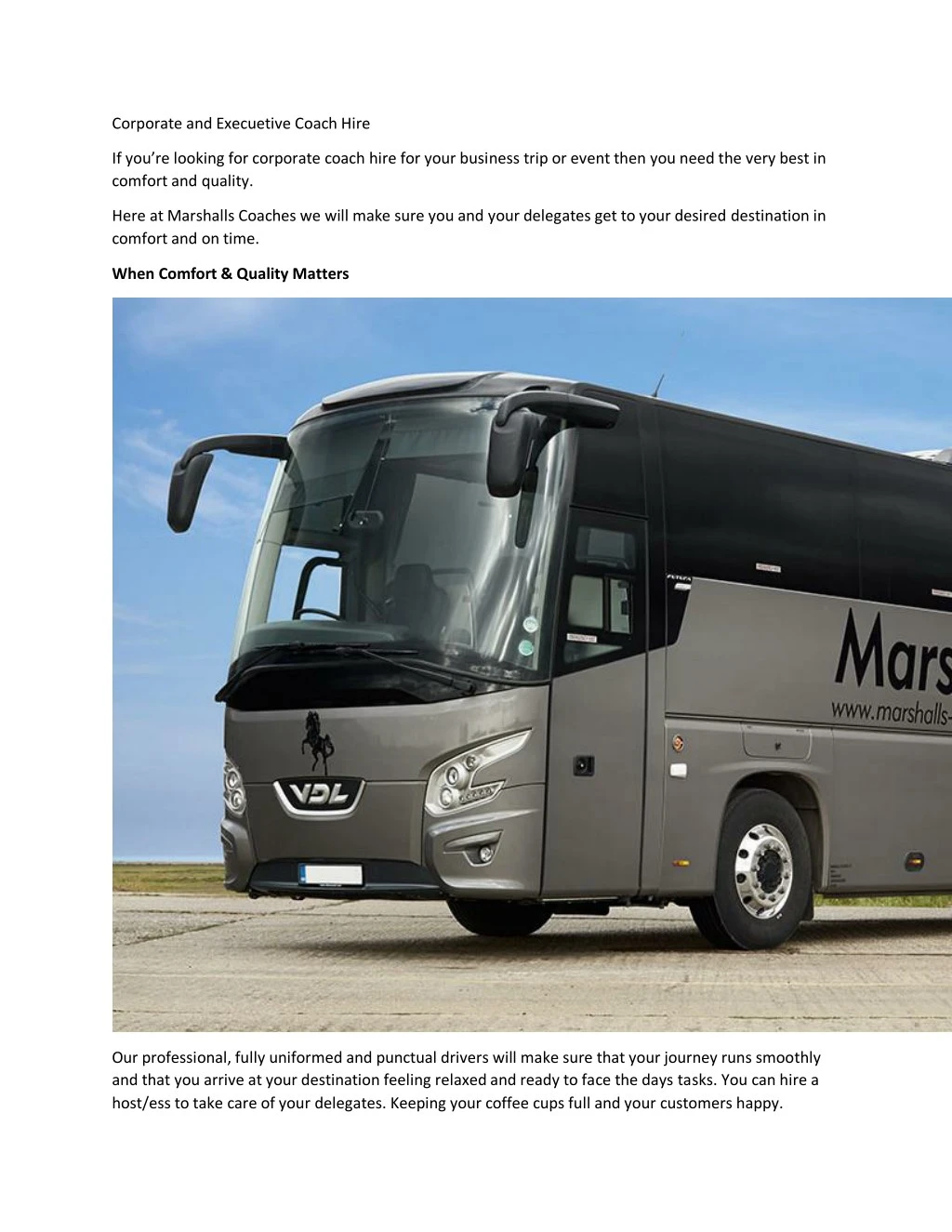 corporate and execuetive coach hire