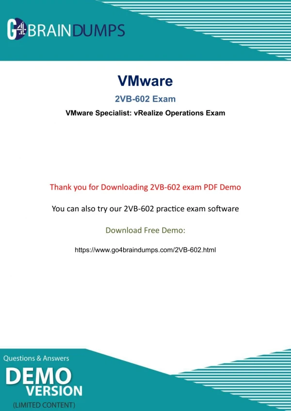 Go4biandumps Actual 2V0-602 Exam Questions For Guaranteed Success