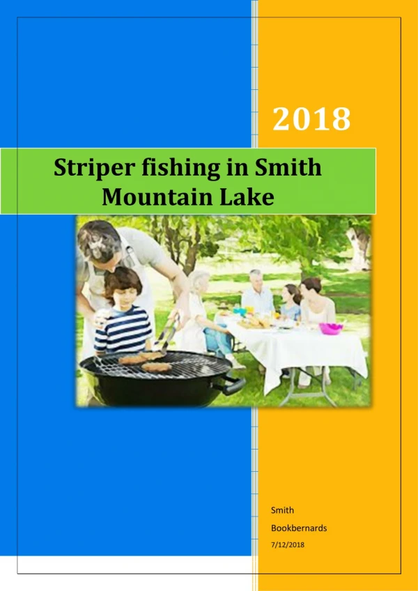 Striper fishing in Smith mountain lake