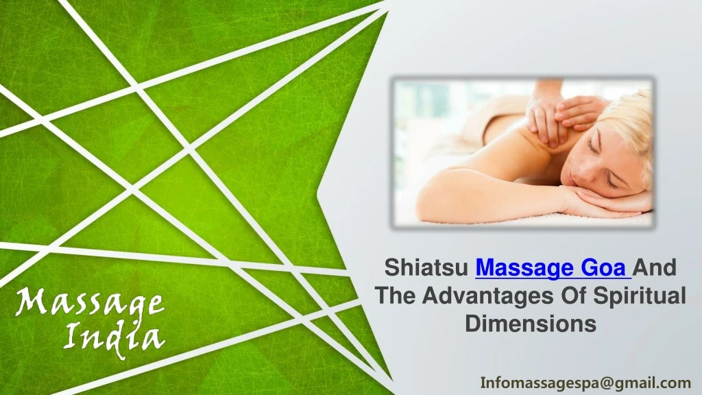 shiatsu massage goa and the advantages