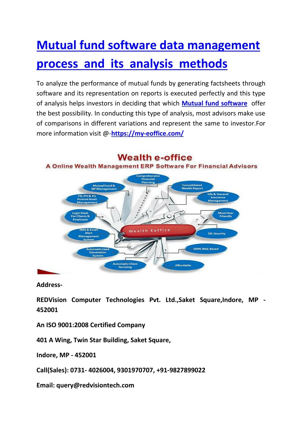 mutual fund software data management process