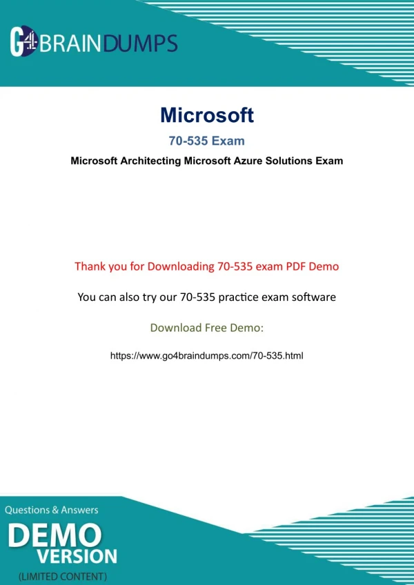 Updated and Actual 70-532 exam braindumps - Try Free Demo