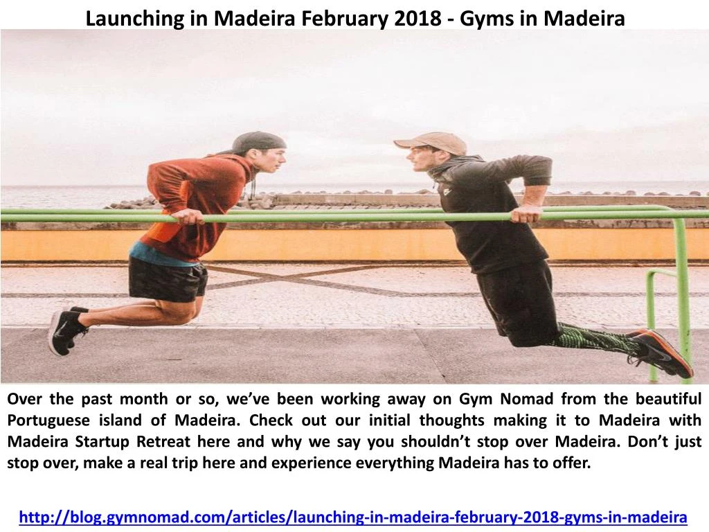 launching in madeira february 2018 gyms in madeira