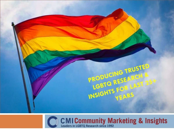 CMI's LGBT Research, Panel and Conferences
