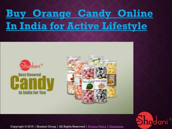 Buy Orange Candy Online In India for Active Lifestyle